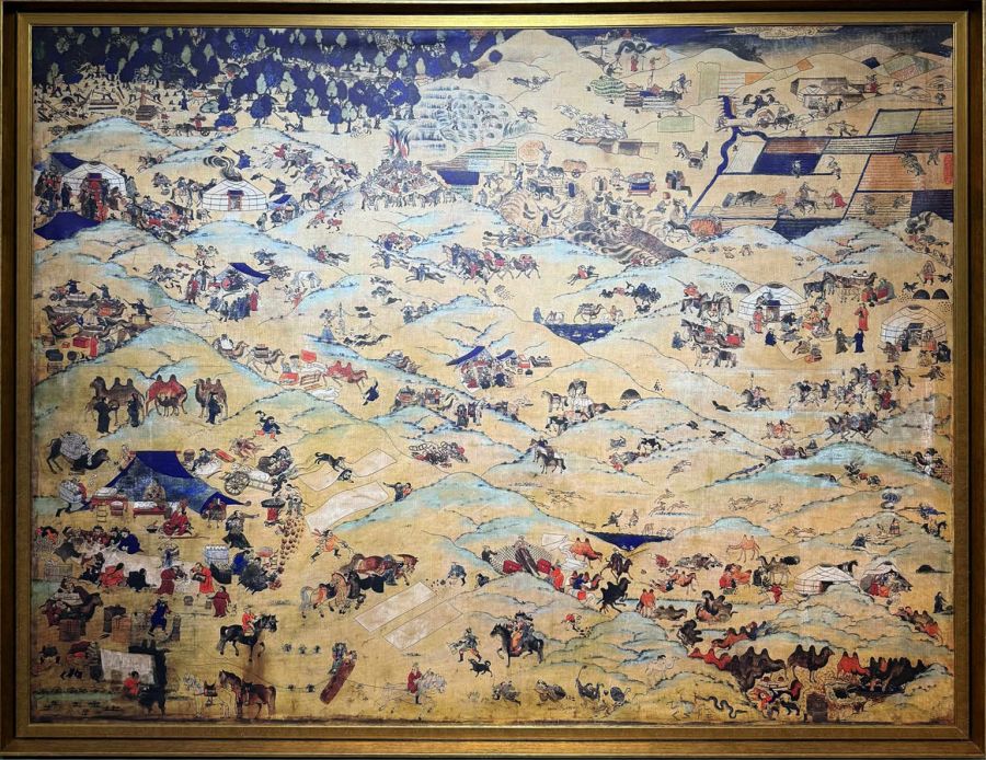 “Монголын нэг өдөр” зургийг хамгийн өндөр нягтралтайгаар монгол шороон будгаар зуржээ